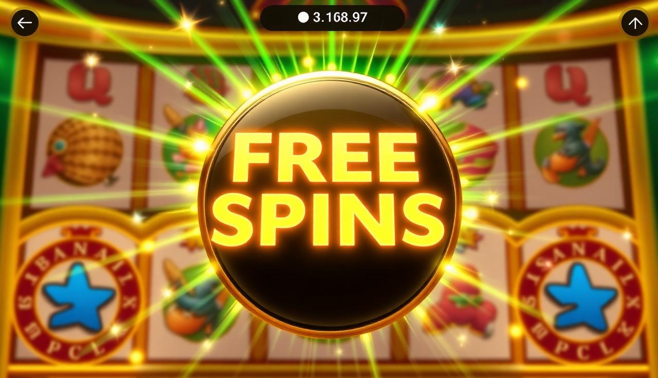 Ronda de giros gratis con contadores destacados